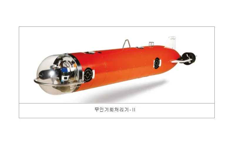 바닷속 위험을 제거하는 무인기뢰처리기-Ⅱ 전력화 완료