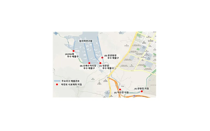 2020년 12월 연구원 주변 하천토양 방사능 분석 결과